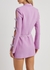 Lilac bow-embellished wool blazer dress - MACH & MACH