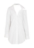 White cut-out cotton shirt dress - alexanderwang.t