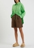 Doris brown linen shorts - Rejina Pyo