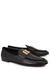 Black logo leather loafers - Dolce & Gabbana