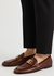 Brown logo leather loafers - Dolce & Gabbana