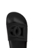 Black cut-out logo rubber sliders - Dolce & Gabbana