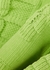 Alphabet green jacquard-knit chenille jumper - Bottega Veneta