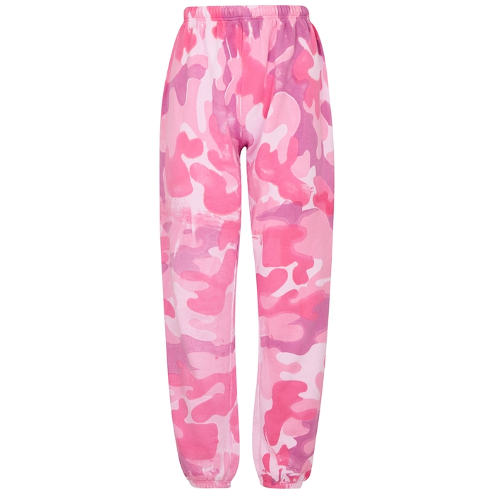 Collina Strada Pink Camouflage Cotton Sweatpants