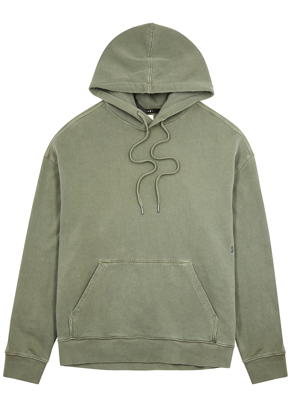 ksubi 4X4 Biggie green hooded cotton sweatshirt - Harvey Nichols