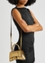 Hourglass XS gold crocodile-effect top handle bag - Balenciaga