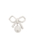 Textured silver-tone bow earrings - Balenciaga
