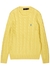 Yellow cable-knit cotton jumper - Polo Ralph Lauren