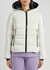 Tharon white quilted glossed shell jacket - Moncler