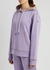 Lilac hooded cotton-blend sweatshirt - Moncler
