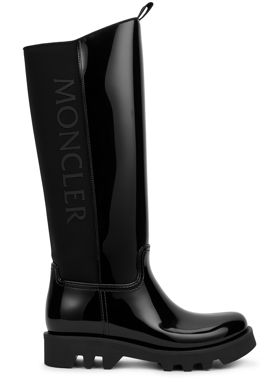 Moncler Gilla black rubber knee-high boots - Harvey Nichols