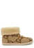 Fria monogrammed shearling-trimmed ankle boots - Gucci