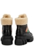 Romance shearling-trimmed leather ankle boots - Gucci