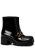 Trip 40 black rubber ankle boots - Gucci