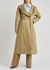 Augusta brown cotton and silk-blend coat - THE ROW