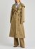 Augusta brown cotton and silk-blend coat - THE ROW