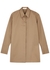 Xime camel cotton and silk-blend shirt - THE ROW