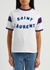 Off-white logo cotton-blend T-shirt - Saint Laurent