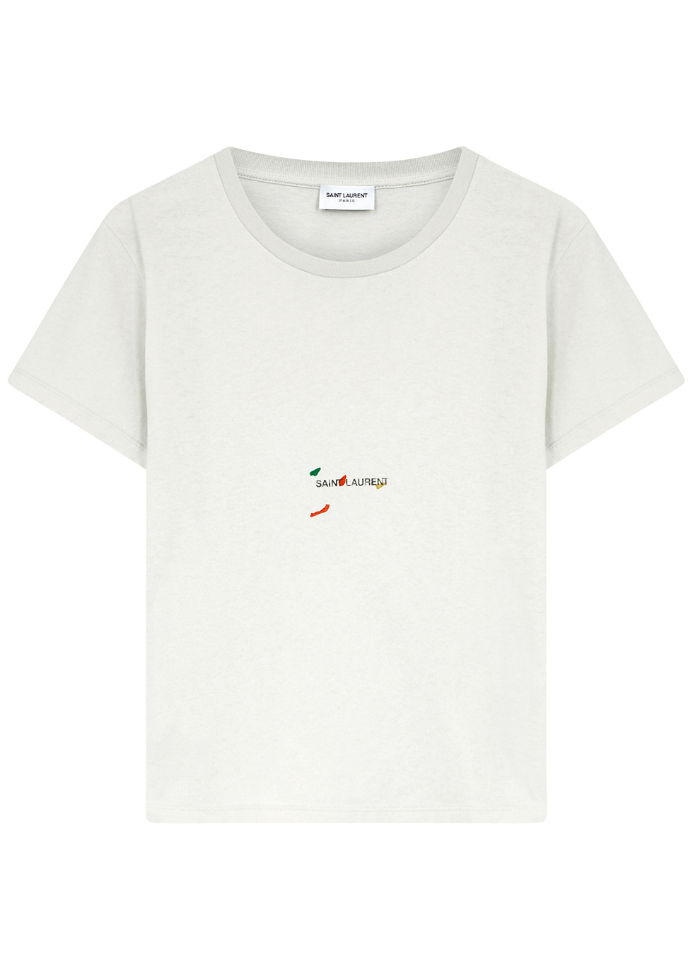 X Bruno V.Roels off-white logo cotton T-shirt
