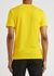 Yellow logo-embroidered cotton T-shirt - MOSCHINO