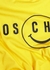 Yellow logo-embroidered cotton T-shirt - MOSCHINO