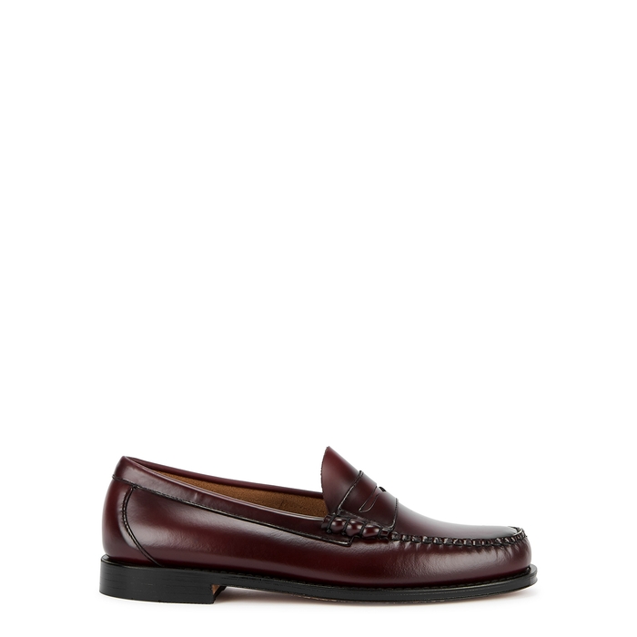 G.H Bass & Co Weejuns Heritage Burgundy Leather Loafers