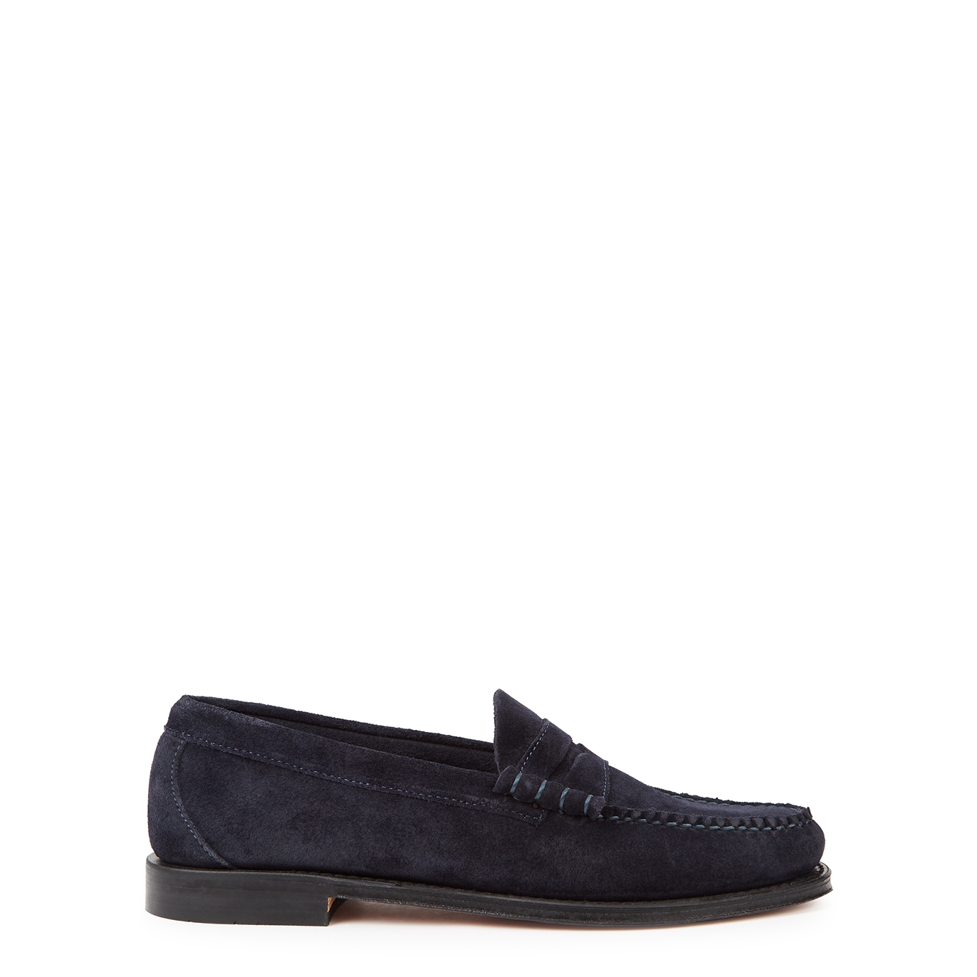 G.H Bass & Co Weejuns Heritage Larson Navy Suede Loafers - 6