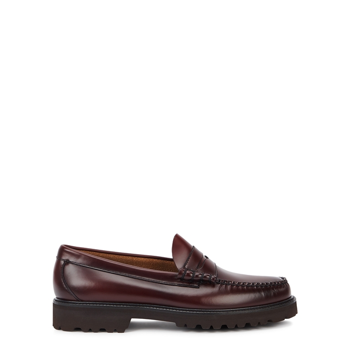G.H Bass & Co Weejuns 90 Larson Burgundy Leather Loafers