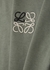 Green logo-embroidered cotton T-shirt - Loewe