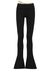 Black flared stretch-knit trousers - Balmain