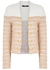 White striped bouclé-knit jacket - Balmain