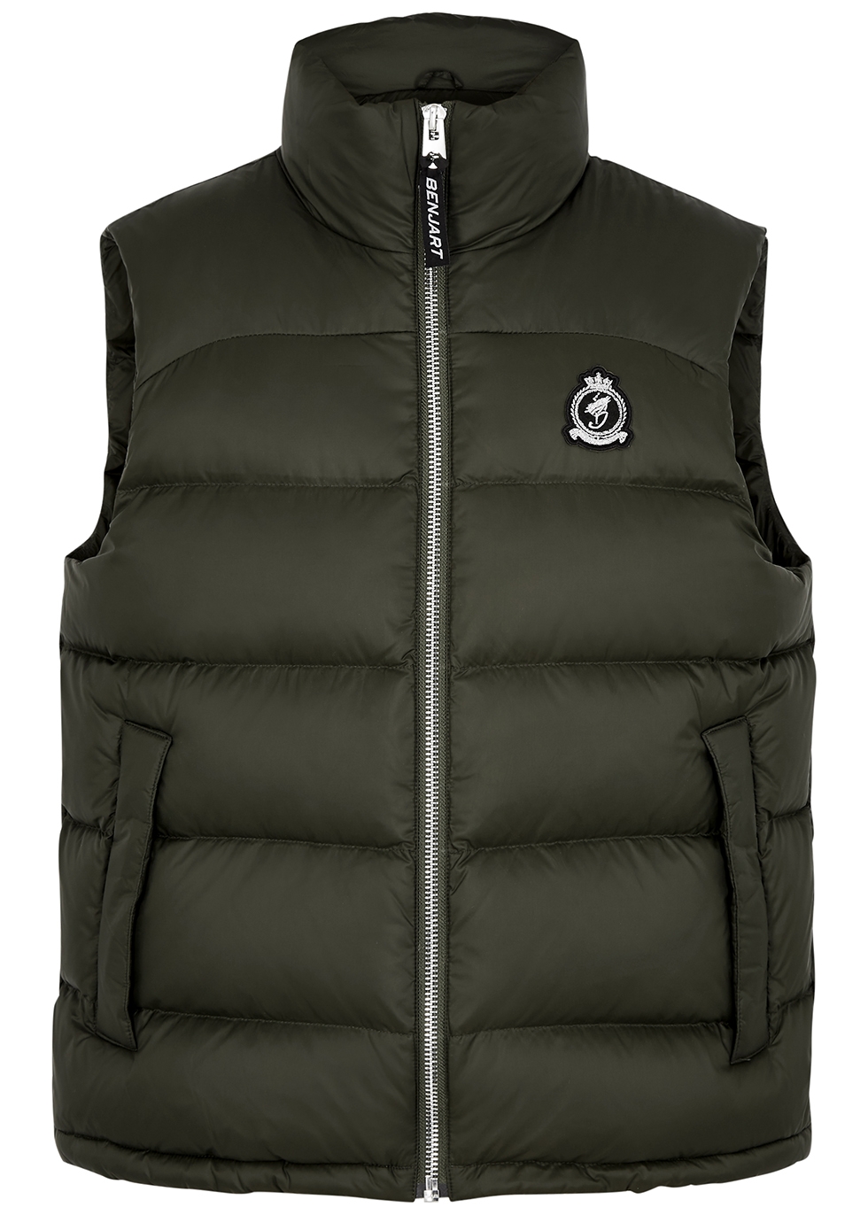 BENJART HRH army green quilted shell gilet - Harvey Nichols