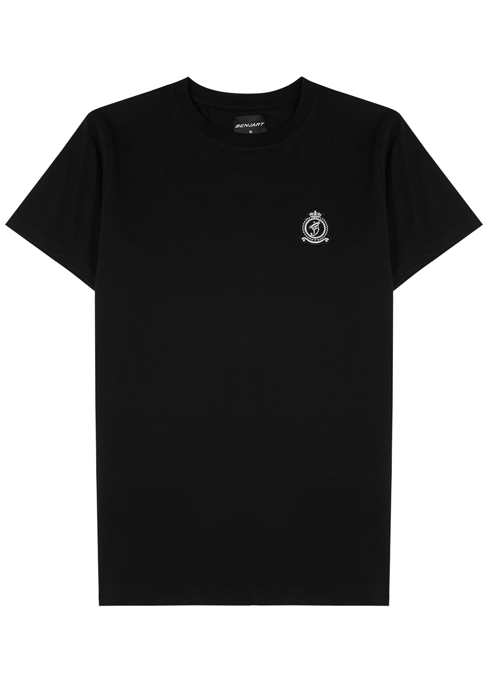 BENJART Black logo cotton T-shirt - Harvey Nichols