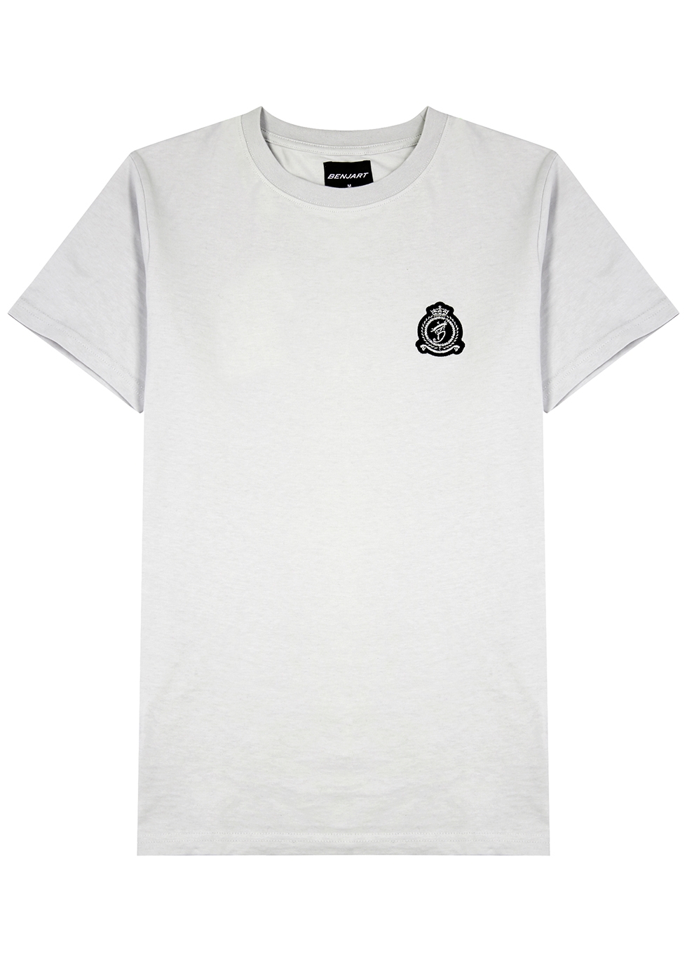 Grey logo cotton T-shirt