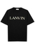 Black logo-appliquéd cotton T-shirt - Lanvin