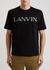 Black logo-appliquéd cotton T-shirt - Lanvin