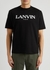 Black logo-embroidered cotton T-shirt - Lanvin