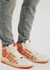 Skel bandana-print leather high-top sneakers - Amiri