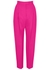 Hot pink woven wool trousers - Alexander McQueen