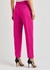 Hot pink woven wool trousers - Alexander McQueen