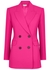 Hot pink woven wool blazer - Alexander McQueen