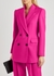Hot pink woven wool blazer - Alexander McQueen
