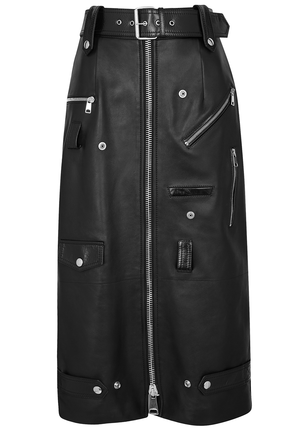 Alexander McQueen Black padded cropped leather jacket - Harvey Nichols