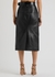 Black embellished leather midi skirt - Alexander McQueen