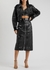 Black embellished leather midi skirt - Alexander McQueen