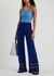 Rugby blue open-knit trousers - Marni
