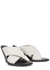 100 white padded leather mules - Jil Sander