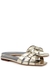 Nu Pieds gold leather sandals - Saint Laurent