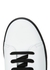 Monochrome logo leather sneakers - MOSCHINO