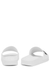 White logo rubber sliders - MOSCHINO